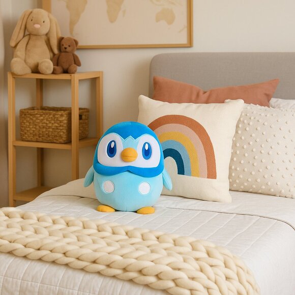NEW Squishmallows Pokemon 10" Piplup Penguin Plush Stuffed Animal Toy VALENTINES - Picture 9 of 12